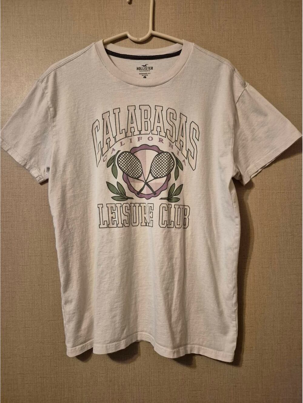 Hollister Oversized Fit Calabasas Leisure Club Graphic T-Shirt, Size Small
